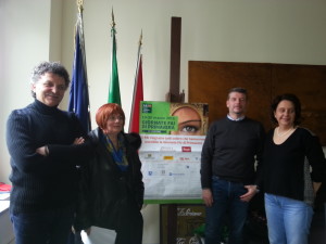 Gli assessori Balducci, Alianello e Pallucca insieme alla professoressa Quagliarini, rappresentante dei fai