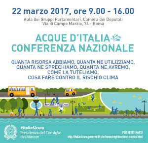 Conferenza acqua nazionale 22 marzo
