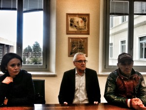L'assessore Paglialunga con gli organizzatori della festa di sabato