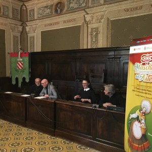 Un momento della Conferenza stampa Presciutti